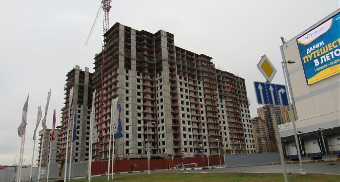 ЖК Новокосино 2, 16-й корпус, монолитные работы, выкладка наружных стен - вид с Носовихинского  шоссе, фото 1 Квартирный контроль