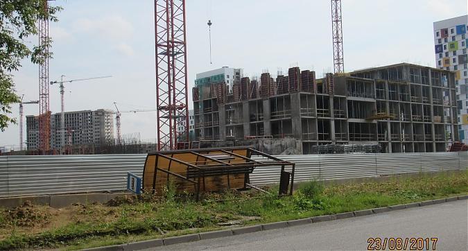 ЖК Green Park (ЖК Грин Парк), корпус 3, монолитные работы - вид с Олонецкой улицы на строительство, фото 1 Квартирный контроль