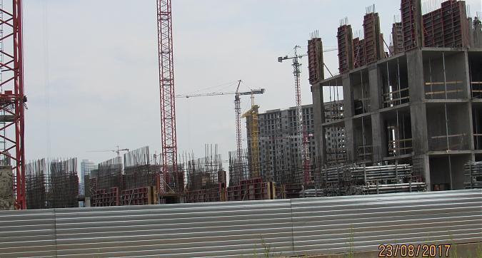 ЖК Green Park (ЖК Грин Парк), корпус 3, монолитные работы - вид с Олонецкой улицы на строительство, фото 2 Квартирный контроль