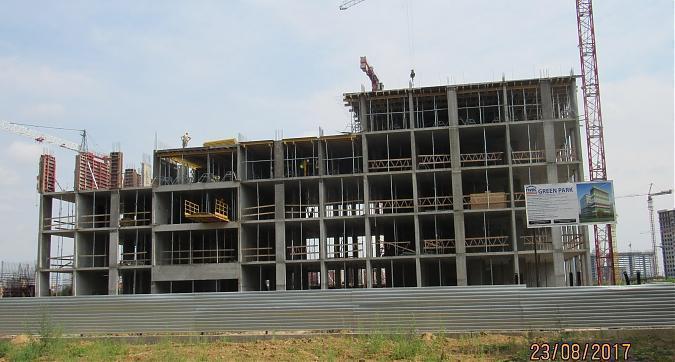 ЖК Green Park (ЖК Грин Парк), корпус 3, монолитные работы - вид с Олонецкой улицы на строительство, фото 4 Квартирный контроль