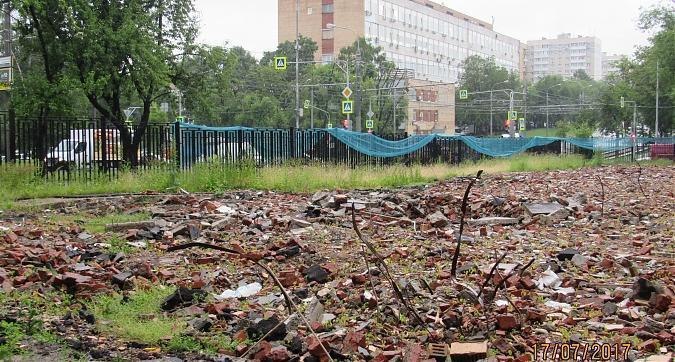 Планируемое место строительства ЖК Атлас-дом. Лидер в Садовниках - вид с Нагатинской улицы Квартирный контроль