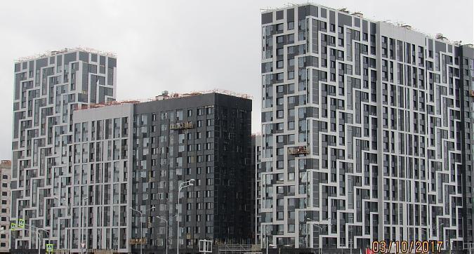 ЖК Город на реке Тушино - 2018, Квартал 1 - фасадные работы, вид на с Проектируемого проезда №5484, фото 4 Квартирный контроль