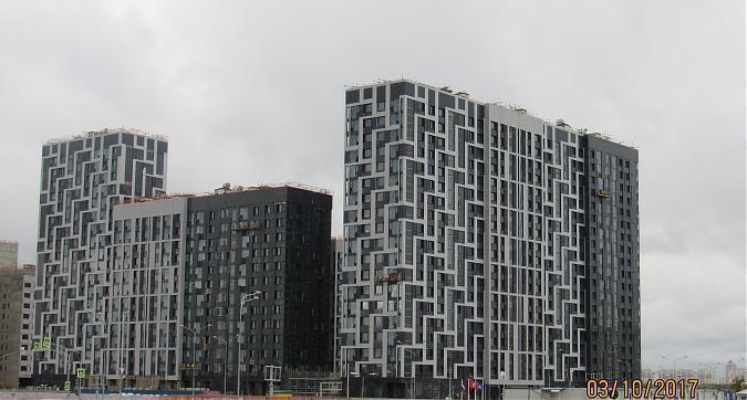 ЖК Город на реке Тушино - 2018, Квартал 1 - фасадные работы, вид на с Проектируемого проезда №5484, фото 5 Квартирный контроль