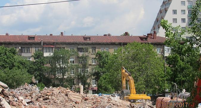 ЖК Новочеремушкинская, 17, очистка территории под строительство - вид с Новочеремушкинской улицы Квартирный контроль