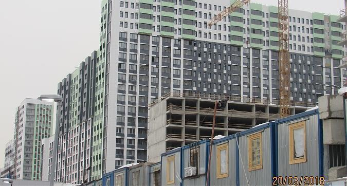 ЖК Город, фасадные работы - вид с улицы 800-летия Москвы, фото 1 Квартирный контроль
