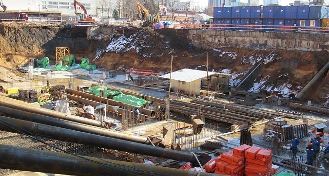 ЖК Ленинградка 58, вид на строительную площадку, фундаментные работы, фото - 2 Квартирный контроль