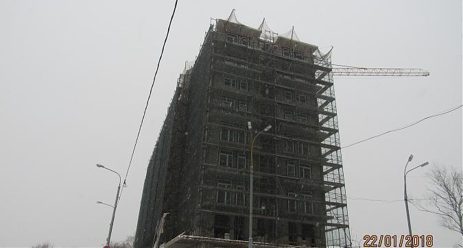 ЖК Янтарь-Apartments (Комплекс апартаментов Янтарь-Apartments), фасадные работы - вид с Левобережной улицы, фото 7 Квартирный контроль