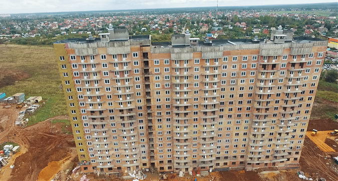 Вид сверху на 2-й корпус в Мкр Город Счастья Квартирный контроль