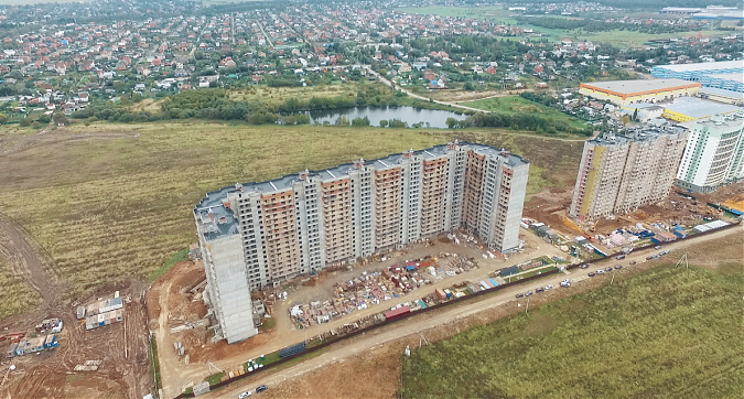 Вид сверху на 3-й корпус в Мкр Город Счастья Квартирный контроль