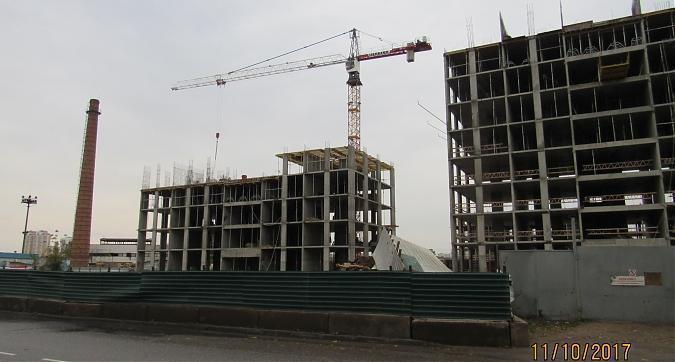 ЖК Green Park (ЖК Грин Парк), корпус 3, монолитные работы - вид с Олонецкой улицы на строительство, фото 3 Квартирный контроль