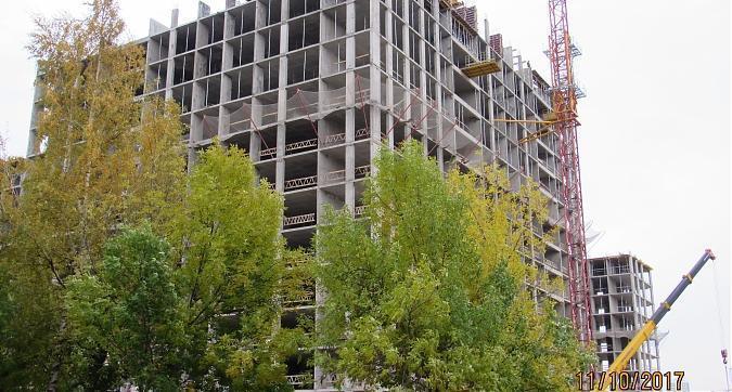 ЖК Green Park (ЖК Грин Парк), корпус 3, монолитные работы - вид с Олонецкой улицы на строительство, фото 6 Квартирный контроль