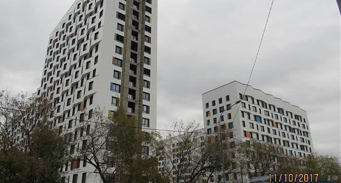 ЖК Green Park (ЖК Грин Парк), корпус 2 -  фасадные работы, вид с Олонецкой улицы Квартирный контроль