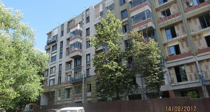 ЖК Гришина,16 (Level Кутузовский), корпус Б- облицовочные работы, вид с улицы Гришина, фото 3 Квартирный контроль