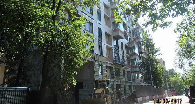 ЖК Гришина,16 (Level Кутузовский), корпус Б- облицовочные работы, вид с улицы Гришина, фото 3 Квартирный контроль