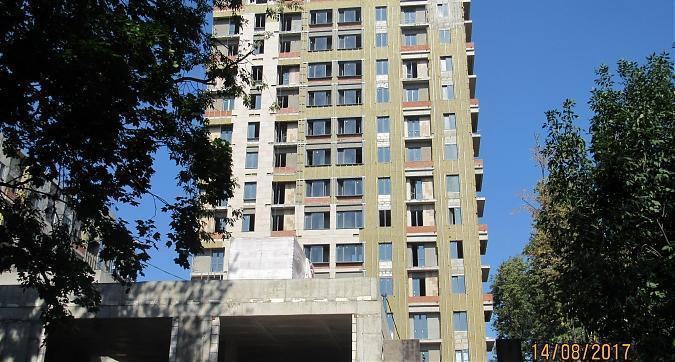 ЖК Гришина,16 (Level Кутузовский), корпус А, облицовочные работы - вид со двора Квартирный контроль
