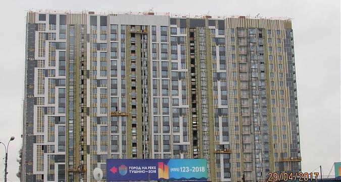 ЖК Город на реке Тушино - 2018 - вид на Квартал 1 с Проектируемого проезда №5484 Квартирный контроль