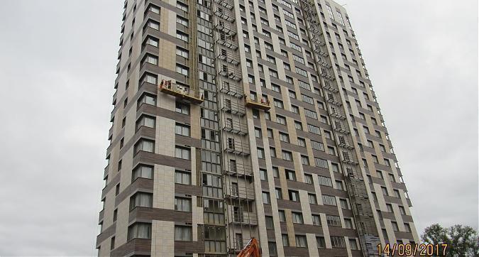 ЖК Поколение, 1-й корпус, фасадные работы - вид со стороны Нововладыкинского проезда Квартирный контроль