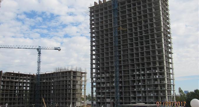 ЖК Аннино Парк, 4-й и 5-й корпуса, монолитные работы - вид со стороны Варшавского шоссе Квартирный контроль