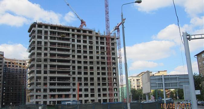 МФК ВТБ Арена Парк, Корпус 12 - монолитные работы 15-го этажа, вид с улицы Новая Башиловка  Квартирный контроль