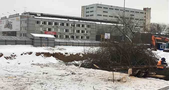 Строительство ЖК Дом на Сходненской, вид с улицы Фабрициуса Квартирный контроль