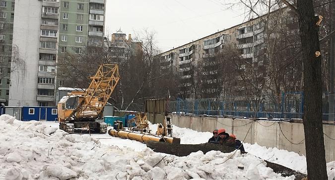Строительство ЖК Дом на Сходненской, вид с улицы Фабрициуса Квартирный контроль