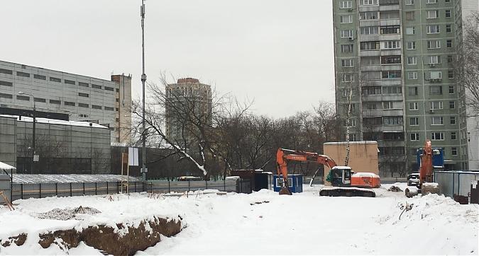 Строительство ЖК Дом на Сходненской, вид с улицы Фабрициуса Квартирный контроль