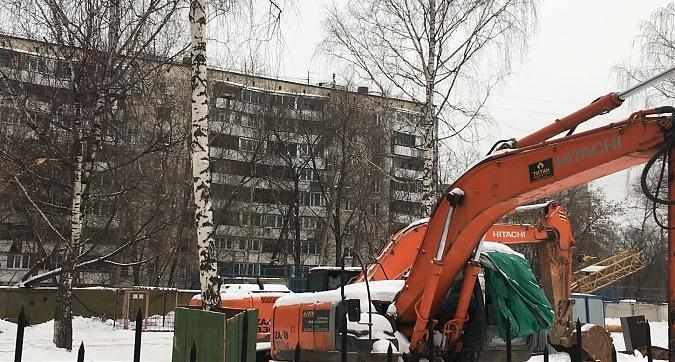 Строительство ЖК Дом на Сходненской, вид с улицы Фабрициуса Квартирный контроль