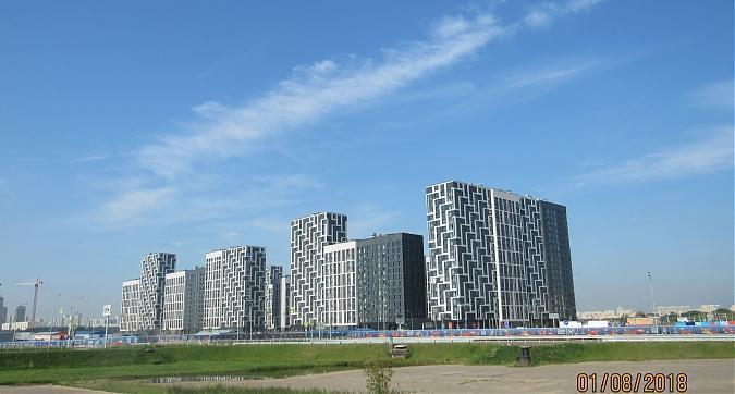 ЖК Город на реке Тушино - 2018, первая очередь строительства - вид с Проектируемого проезда №5484, фото 1 Квартирный контроль