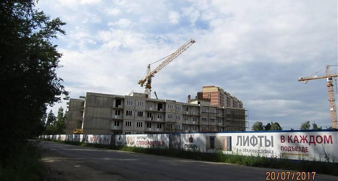 ЖК Пушкарь - вид на строящийся корпус 1 со стороны улицы Пушкинское поле Квартирный контроль
