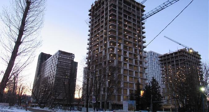 ЖК LIFE-Кутузовский (Лайф Кутузовский), монолитные работы, вид на комплекс с Гжатской улицы, фото - 4 Квартирный контроль