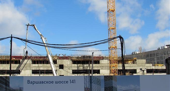 ЖК Варшавское шоссе 141 - вид с улицы Кирпичные Выемки на строительство паркинга  Квартирный контроль