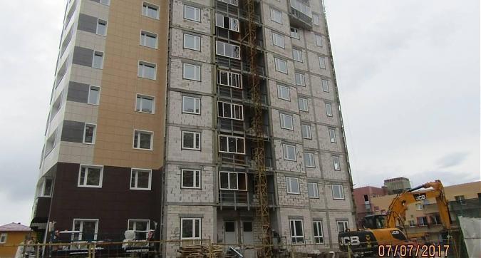 ЖК Москвич - вид на строящийся корпус 4 со стороны Центральной улицы Квартирный контроль