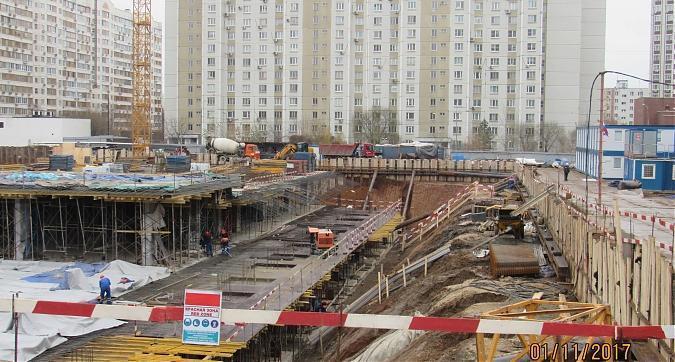 ЖК Новочеремушкинская, 17, 3-й корпус - монолитные работы, вид с Новочеремушкинской улицы, фото 2 Квартирный контроль