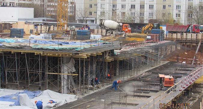 ЖК Новочеремушкинская, 17, 3-й корпус - монолитные работы, вид с Новочеремушкинской улицы, фото 3 Квартирный контроль