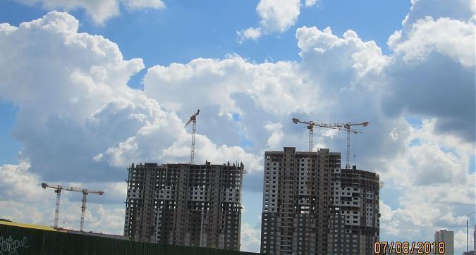 ЖК Новые Котельники, 2 и 1 корпуса - монолитные работы, вид с улицы Угрешская Квартирный контроль