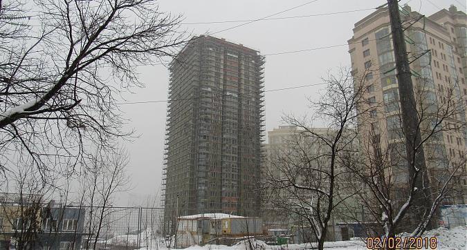 ЖК Мосфильмовский, 13-й корпус - фасадные работы, вид с Мосфильмовской улицы, фото 1 Квартирный контроль