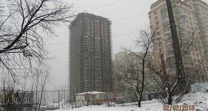 ЖК Мосфильмовский, 13-й корпус - фасадные работы, вид с Мосфильмовской улицы, фото 3 Квартирный контроль