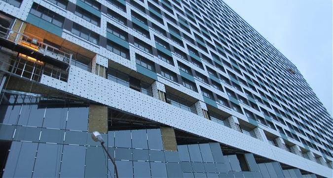 Вид с улица Авиаконструктора Сухого на жилой комплекс  Лица Квартирный контроль