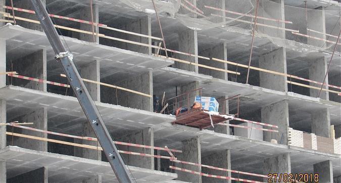 ЖК Люберцы 2018, 39-й корпус, монолитные работы, возведение наружных стен - вид с улицы Барыкина, фото 3 Квартирный контроль
