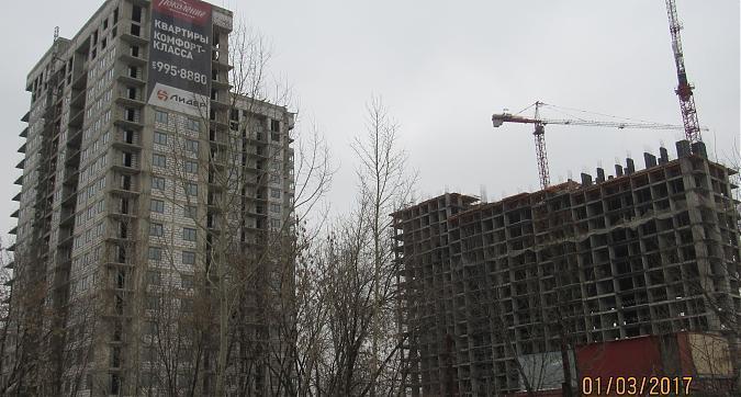 ЖК Поколение, 1-й и 2-й корпуса - вид со стороны Сигнального проезда Квартирный контроль