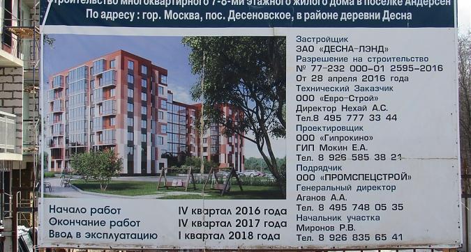 ЖК Андерсен, паспорт объекта, вид с ул. Буковая аллея, фото - 1 Квартирный контроль