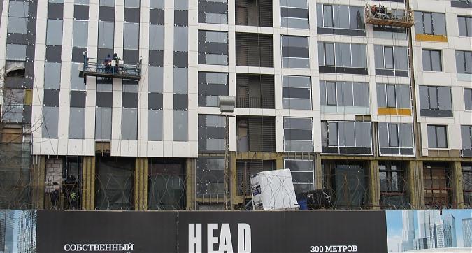 ЖК HeadLiner (Хедлайнер), строительство 1 очереди, отделочные работы, вид с Мукомольного пр-да, фото - 7 Квартирный контроль