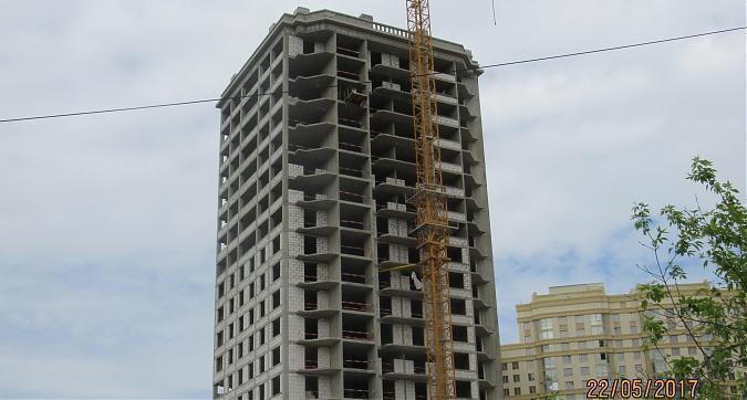 ЖК Мосфильмовский - вид на строительство 13-го корпуса с Мосфильмовской улицы Квартирный контроль