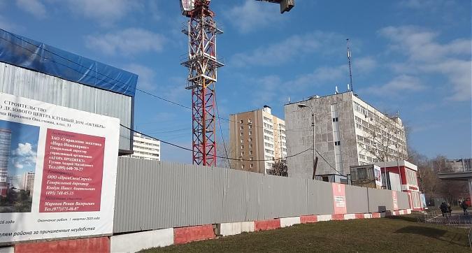 ЖК Октябрь (Клубный дом Октябрь), строительная площадка, вид с ул. Народного Ополчения, фото - 3 Квартирный контроль