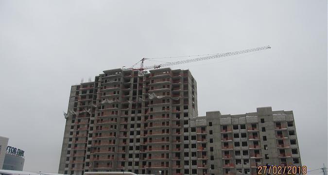 ЖК Новокосино 2, 16-й корпус, монолитные работы, выкладка наружных стен - вид с Юбилейного проспекта, фото 1 Квартирный контроль