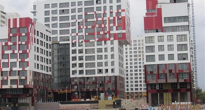ЖК Ривер парк, 5-й корпус, фасадные работы - вид с Нагатинского затона, фото 3 Квартирный контроль