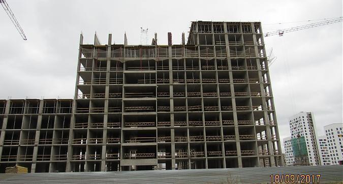 ЖК Green Park (ЖК Грин Парк), корпус 3, монолитные работы - вид с Олонецкой улицы на строительство, фото 2 Квартирный контроль