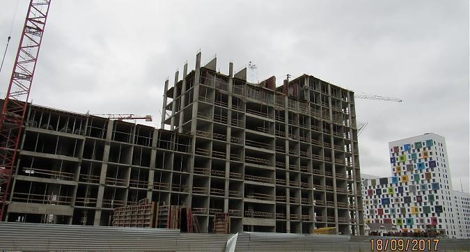 ЖК Green Park (ЖК Грин Парк), корпус 3, монолитные работы - вид с Олонецкой улицы на строительство, фото 3 Квартирный контроль