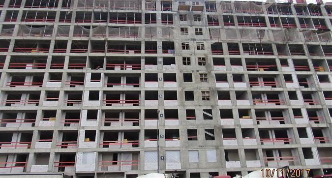ЖК Искра Парк - монолитные работы, вид с улицы Маршала Шапошникова, фото 3 Квартирный контроль