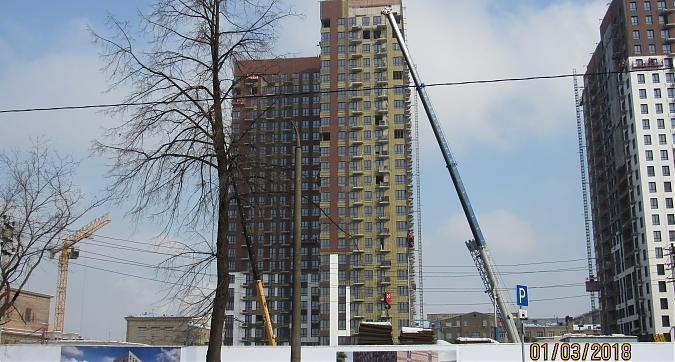 ЖК Петр 1 - фасадные работы, вид с проезда Завода Серп и Молот, фото 3 Квартирный контроль